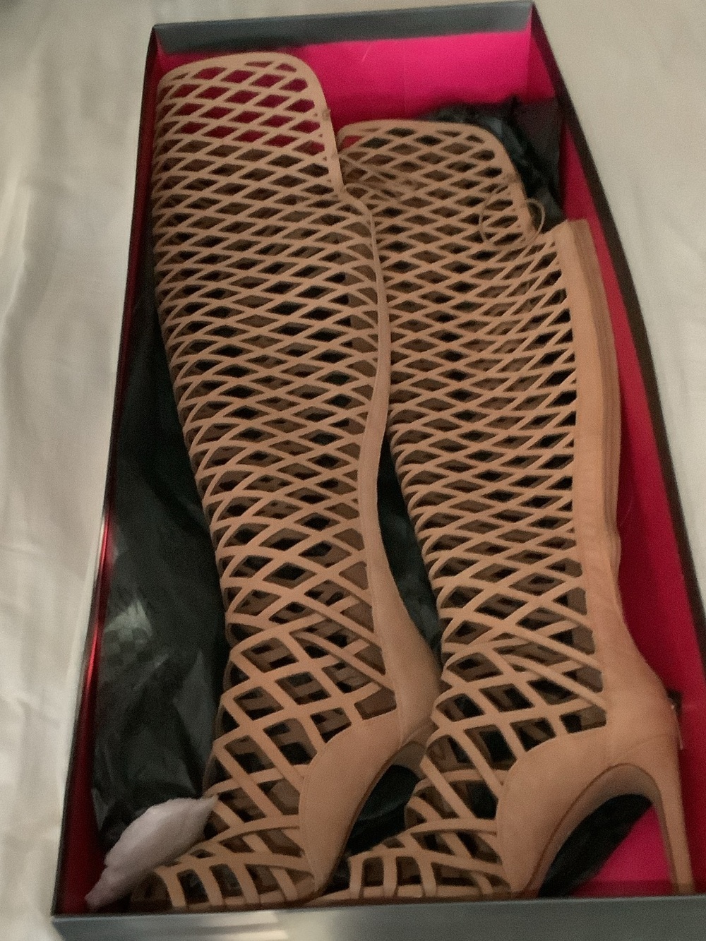 Vince Camuto Tan leather Keliana Over-the-Knee Heeled Boots. NWT/box